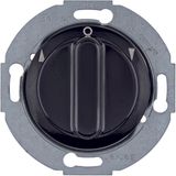 Rotary switch for blinds 1pole, centre plate, rotary knob, S1930/Glas,