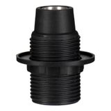 Lampholder E14 TP Threaded + Ring Black