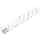 GALVANIZED WIRE MESH CABLE TRAY BFR60 - PRE-MOUNTED COUPLERS - LENGTH 3 METERS - WIDTH 200MM - FINISHING: EZ