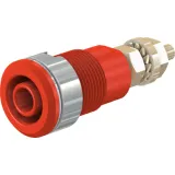 4 mm socket, screw connection, mounting Ø 12.2 mm, CAT III, red, 23.3020-22