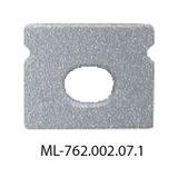 Terminal with hole for PT, silver color, 1 pc