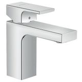 Vernis Shape 100 sink mixer, with pop-up, chrome