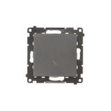 Two-way switch, 10AX, black matt