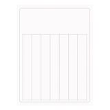 PVC marking strips 12x105 mm, white, self-adhesive