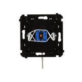 Dimmer for dimmable LED's, rotary-push, 1 pole, cream white/electro white