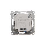 Cover for single socket outlet with earthing, black matt