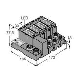 Set for Simple I/O Communication via DeviceNet™ in IP67   TI-BL67-DN-S-6