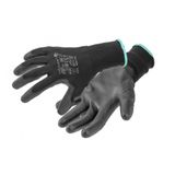 JAGST protective gloves coated with polyurethane black (12 pairs/pack) 11
