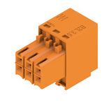 PCB plug-in connector, female plug, 3.50 mm, Number of poles: 6, 180°, Tension-clamp connection, Clamping range, max. : 1 mm², Box