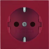 S.1/B.x - esplh. Schuko with shutter, red