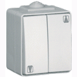 VENETIAN DOUBLE PUSH-BUTTON WHITE