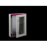AX Plastic enclosure, WHD: 400x400x200 mm, with viewing window