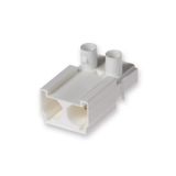 Coupler 2-p socket, wht