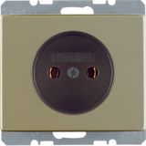 soc.out. out earthing contact, screw term., arsys, light bronze matt, 
