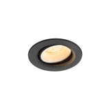 NUMINOS© MOVE XS, recessed CL, 3000K, 20ø, IP20, round bl/wh