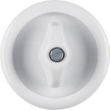 Central piece with rotary toggle, Series 1930 Porcelain, polar white