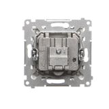 HDMI socket + computer socket RJ45 cat.6, Inox, metallized