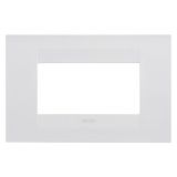 GEO PLATE - IN PAINTED TECHNOPOLYMER - 4 MODULES - SATIN WHITE - CHORUSMART