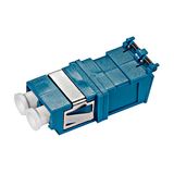 FO Coupler LC-Duplex, Plastic, OS2, ceramic, w/o flange
