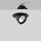 GOLAS mini, 20 W, 2400 lm, 927, black, DALI Recessed projectors, D 143