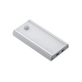 LED luminaire COMA PIR, rechargeable, white