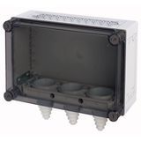 KST43-150 Panel enclosure, with gland plate and cable glands, HxWxD=250x375x175mm