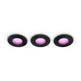 Xamento Hue recessed black 3x5.7W