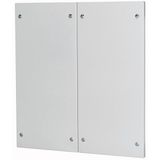 XMC060802 Snap-on cover, closed, HxW=650x800mm, divided, grey