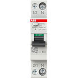 Residual current circuit breaker 1P+N, C Char, 10A, 300ma, 6ka