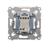 Light LED indicator red light, (module), light gray matt