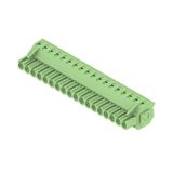PCB plug-in connector, female plug, 5.08 mm, Number of poles: 18, 225°, Clamping yoke connection, Clamping range, max. : 4 mm², Box