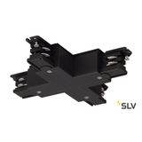 X-connector for S-TRACK 3-phase track, black