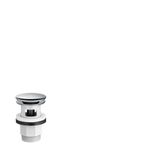 Push-open sink/bidet spout, chrome