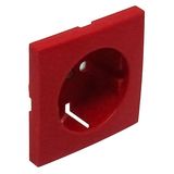 SAF COV PLAT F/EARTH SOCKET (SKO TYPE) RED