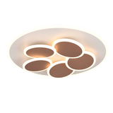 Mandala LED ceiling lamp warm grey/coffee brown