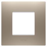 EGO INTERNATIONAL PLATE - IN PAINTED TECHNOPOLYMER - 2 MODULES - LIGHT BRONZE - CHORUSMART