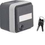 WCD key lock 1-way (≰ ) with housing, W.1 ECO grey