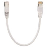 Patch cable, Cat.6A iso 10.0 m gray (similar to RAL 7035)