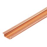 Terminal rail, Accessories, Copper, untreated, Width: 2000 mm, Height: 35 mm, Depth: 7.5 mm