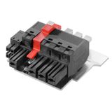 PCB plug-in connector, female plug, 7.62 mm, Number of poles: 4, 180°, PUSH IN with actuator, Clamping range, max. : 6 mm², Box