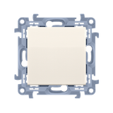 Intermediate switch without pictogram, 10AX, cream white/electro white
