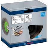 Bevel Brush Crimped 100 Stainless