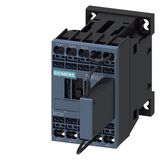 Contactor, AC-3e, 5.5 kW/400 V, 110 V DC, 0.7-1.25*Us, 3-pole, for PLC
