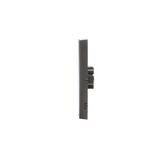 Socket outlet with earthing and shutters, Inox, metallized, 16A