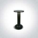 BLACK 6,5W WW IP54 30cm BOLLARD 230V