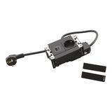 Multilink 4 modules black equipped with 1 socket 2P+T SCH + 1 USB A+C + 2M cord