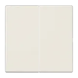 Matter push-button 2-gang, battery-powered, 4-channel, thermoplastic, LS range, ivory