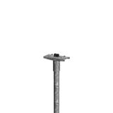 Pole mounting L 250 B 114 H 153 d 76 colour: uncoated
