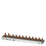 compact Pin Busbar, 10mm2 connection: 1p/N (FI N-right) 1x RCCB 2-pole + 10x compact device
