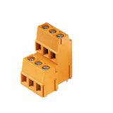 Printed circuit board terminals, 5.08 mm, Number of poles: 36, 90°, Solder pin length (l): 3.5 mm, tinned, orange, Clamping yoke connection, Clamping range, max. : 2.5 mm², Box
